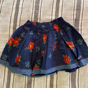 Floral Mini Skirt Hollister